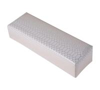 Healeved Reposamanos Almohada de Esponja para Manicura de Cuero Blanco Soporte Ergonómico y Resistente para Mesa de Maquillaje y Entrenamiento de Uñas