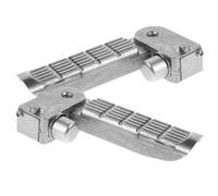 Healeved Reposapiés Plegables para Motocicleta y Bicicleta Eléctrica, Par de Estribos Traseros de Aleación de Aluminio Extendidos, Accesorios de Pedales Moto para Mayor Comodidad y Soporte