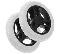 Healeved Ruedas para Carrito de Compras Capacidad Resistente, Ruedas de 17 CM para Carros Plegables, Accesorio para Mover Cargas Pequeñas