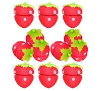 Healeved Rulos de Espuma Forma de Fresa Cabello 24 Pcs, Rizadores sin Calor Suaves para Mujeres y Niñas, Rodillos Flexibles para Cabello Largo y Corto, Rizador Nocturno Cómodo y