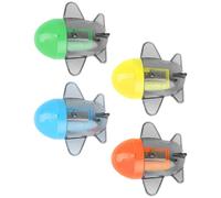 Healeved Sacapuntas Manuales de Plástico 4 Unidades Diseño Mini Avión Color Aleatorio Sacapuntas Estudiantes Adecuado para Aula y Uso Escolar Color Aleatorio