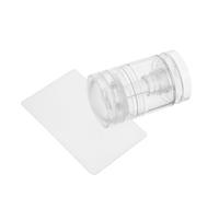 Healeved Sellos para Uñas Giratorios de Silicona Transparente Tampón de Gel Ajustable para Manicura Francesa Herramienta Portátil para Arte de Uñas Casa y Salón Diseño Cómodo y Reutilizable