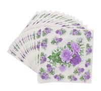Healeved Servilletas de Papel Diseño de Flores, 100 Hojas Suaves y Resistentes de Pulpa de Madera para Fiestas y Entretenimiento Diario