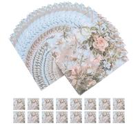 Healeved Servilletas de Papel para Fiestas 2 Capas 20 Unidades por Paquete Diseño Floral Colorido Peonía, Absorbentes y Decorativas para Mesa en Hogar y Eventos, Pack de 5 Unidades