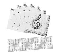 Healeved Servilletas Desechables Musicales Cuadradas 40 Unidades Papel Robusto para Fiestas Temáticas Cumpleaños Eventos Decorativas Suministros para Invitados