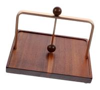 Healeved Servilletero de Madera y Hierro para Mesa de Comedor Gran Capacidad, Diseño Cuadrado Seguro y Estable, Adecuado para Restaurantes y Cafés