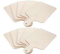 Healeved Set de 10 Mini Tablas de Cortar de Madera Asa Resistentes a Rayones Ideales para Quesos y Embutidos en Reuniones