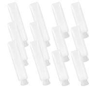 Healeved Set de 12 Tubos de Loción Portátiles de 30ml y 50ml Tapa a Prueba de Fugas, Material Pe y Pp, Ideales para Viajar y Organizar Cremas y Cosméticos en Bolsa de Aseo