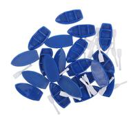 Healeved Set De 20 Mini Barcos De Resina Azul Oscuro, Modelos De Bote En Miniatura para Manualidades DIY, Decoración Náutica para Casas De Muñecas, Adornos De Verano y Fiestas Temáticas