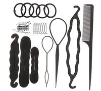 Healeved Set De Herramientas Para Moldear Moños y Trenzas Para Mujer 79 Piezas Compactas Multifuncionales Para Peinados Elegantes y Uso En Fiestas y Hogar