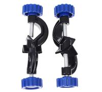 Healeved Soporte de Abrazadera Cruzada Ajustable Grande, Color Negro, Doble Perilla, 2 Unidades para Laboratorio E Investigación Científica