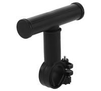 Healeved Soporte Extensor de Manillar para Bicicleta Barra de Extensión Negra de Plástico Montaje Fácil sin Herramientas Compatible Bicicletas de Montaña y Carretera Accesorio