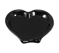 Healeved Soporte para Cuchara de Cerámica Negro para Utensilios de Cocina, Almacenamiento Conveniente y Uso Versátil en Encimera de Cocina Elegante y Simple