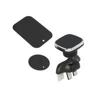 Healeved Soporte para Teléfono Móvil Coche Salida CD y Rotación 360°, Soporte Magnético Ligero para Navegación GPS y Rejilla de Aire en Vehículo Negro