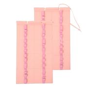 Healeved Soporte Plegable de Fieltro para Cinturones de Karate y Taekwondo Organizador Colgante Resistente 2 Unidades Color Rosa Almacenamiento Multiusos para Baquetas y Cinturones de