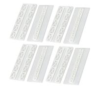 Healeved Soportes Adhesivos Abs Blanco Juego de 4 para Enchufe Colgante sin Perforación, Organizador de Cables para Montaje en Pared, Adecuado para Orden Hogar