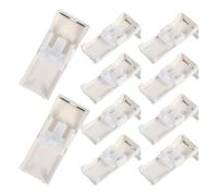 Healeved Soportes Laterales de Hierro para Riel de Cortina 12 Piezas Resistentes para Fijación Estable en Pared o Techo Accesorios para Reparación y Montaje de Cortinas Hogar