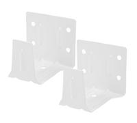 Healeved Soportes para Persianas Blancas Mini 2 Piezas, Soporte Central Metálico para Riel de Persianas y Cortinas, Piezas de Repuesto para Estores de Ventanas, Instalación Fácil y Estable