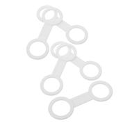 Healeved Sujetador de Clip para Tubo de Snorkel de Silicona Blanca Soporte de Liberación Rápida para Equipo de Buceo 5 Unidades Accesorio Ajustable para Máscara de Buceo en Actividades