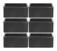 Healeved Tapas Elásticas Negras para Patas de Mesa y Sillas 40X60 MM 8 Unidades Protectores Antideslizantes para Muebles Hogar Oficina Escuela