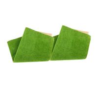 Healeved Tapete de Césped Artificial para Maqueta 25x25 Cm, 2 Piezas, Césped Cortable y Decorativo para Mesa de Arena, Bricolaje y Diseño de Paisaje Acabado Realista