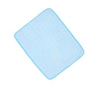 Healeved Tapete Refrescante para Mascotas L 70X55 CM Colchoneta de Hielo Azul Claro Almohadilla Refrescante para Perros Medianos y Gatos Lavable Uso Interior y Exterior