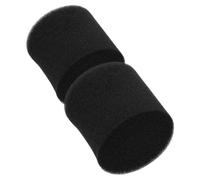 Healeved Tapones de Esponja para Puerto de Altavoz Negro, 2 Piezas, Compatibles Subwoofer y Altavoz Portátil, Material Esponja, Mejora Reflexión de Graves para Coche y Hogar