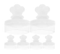 Healeved Tapones para Bolsas de Agua Caliente 6 Piezas, Tapón Antifugas de Pvc Reutilizable, Tapón de Seguridad Liberación de Aire, Compatibles Varias Marcas, Uso Doméstico y Terapéutico