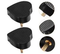 Healeved Tapones Para Tacones Altos De Reparación Forma De Corazón, Color Negro Núcleo Grueso y Fino, Accesorios Para Reparación De Zapatos Para Mujer, Prácticos y Resistentes