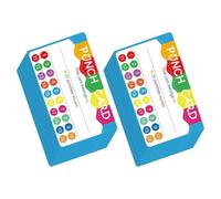 Healeved Tarjetas de Recompensa Perforadas para Aula, Papel Resistente, Paquete de 50 Unidades, Material Didáctico para Motivar Estudiantes, Herramienta Educativa para Enseñanza Escolar