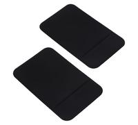 Healeved Tarjetero Adhesivo para Móvil Negro, 2 Piezas, Funda de Tela Elástica Antideslizante para Tarjetas de Crédito y Teléfono