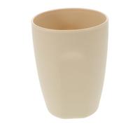 Healeved Taza De Enjuague Bucal Portátil De Plástico Taza De Cepillo De Dientes Multifuncional Vaso Simple y Para Enjuagar y Color Beige