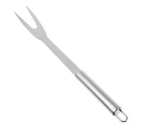 Healeved Tenedor de 2 Puntas en Color Plata para Barbacoa de Acero Inoxidable Gancho para Colgar y Diseño para Pinchar Patatas, Adecuado para Cocina y Picnic