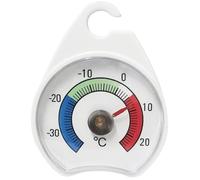 Healeved Termómetro para Refrigerador Analógico Pequeño de Plástico Seguro, Termómetro de Precisión para Congelador y Cocina, Herramienta Portátil para Medición de Temperatura Interior