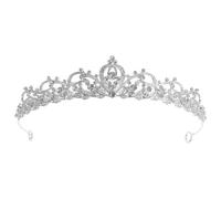 Healeved Tiara nupcial: de novia para boda - Joyería real con diamantes de imitación - Tiara de princesa para fiesta de cumpleaños, diadema de reina para mujer