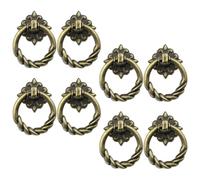 Healeved Tiradores para Armarios y Cajones Estilo Vintage 8 Piezas en Acabado Cobre Antiguo Mini Pomos Metálicos Orificio Ideales para Cocina Baño y Muebles de Dormitorio