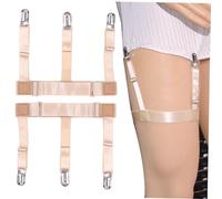 Healeved Tirantes Elásticos Ajustables para Camisa Antideslizantes y Antiarrugas Sostenedor de Camisa para Hombre y Mujer Clips Resistentes para Trabajo y Diario