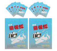 Healeved Toallitas Limpiadoras para Gafas y Lentes de Cámara, Papel de Seda para Lentes de Microscopio, 50 Hojas Individuales, sin Fibras, Portátil para Viaje y Uso en Oficina