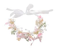 Healeved Tocados De Flores De Boda Rosas Accesorios Para El Cabello Para Bodas Diadema De Diamantes De Imitación De Flores De Perlas De Hadas Para Mujeres Y Niñas