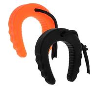 Healeved Tope de Puerta de Emergencia C Tipo Naranja y Negro Cuña de Puerta de Seguridad Antiahuecos para Prevención de Atrapamientos y Protección en Zonas de Alto Tránsito Equipo para