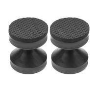 Healeved Topes de Cabecero Ajustables 42-47 CM Estabilizadores de Cama Negros Pequeños Fijadores Antivibración para Muebles Soporte Antirruido para Hogar y Hotel Pack de 2 Unidades