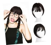 Healeved Toppers de Cabello con Flequillo para Mujeres Piezas de Cabello Postizas Accesorio y Elegante para Ocasiones Diseño de Usar y Aspecto Natural
