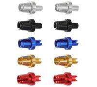 Healeved Tornillos de Ajuste para Maneta de Freno de Bicicleta M7 10 Piezas de Aleación de Aluminio 5 Colores Negro Aluminio Rojo Azul Dorado Compatibles con Frenos de Disco