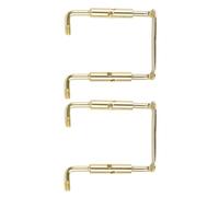 Healeved Tornillos para Barbilla de Violín 2 Unidades Metal Dorado, Compatibles Violines 4/4 y 3/4, Accesorios para Violín Duraderos y Fáciles de Instalar
