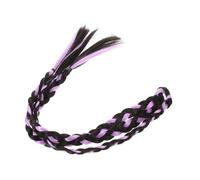 Healeved Trenzas De Peluca Coloridas Para Niñas Postizos Sintéticos Trenzados Arcoíris Coletas Bandas Elásticas Para Halloween