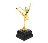 Healeved Trofeo de Competición Infantil de Ballet de Cristal Figura Dorada y Base Negra Premio para Danza y Concurso Decoración para Eventos y Fiestas Infantiles