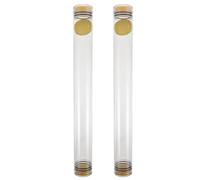 Healeved Tubo de Almacenamiento de Flotadores de Pesca Transparente de PVC 40 Cm, Protector Sellado a Prueba de Golpes para Aparejos y Viaje, Estuche Portátil para Accesorios de