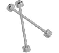 Healeved Varillas de Tornillo para Reloj de Acero, Varilla de Enlace 20 Mm Diámetro Interior, 2 Piezas para Reparación y Recambio de Correas, Herramienta para Relojeros Profesionales