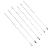 Healeved Varillas para Persianas Transparentes de Acrílico, Juego de 6 Piezas (3 de 12 3 de 17), Repuestos Gancho para Cortinas, Accesorios para Ventanas, Uso en Hogar y Oficina