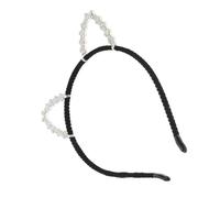Healeved Venda Accesorios Chicas Brillante Diademas Joya Decoración Tiara Dama Mujer Traje El Orejas Fiesta Diadema De Gato Con De Imitación Silver Aleación De Zinc